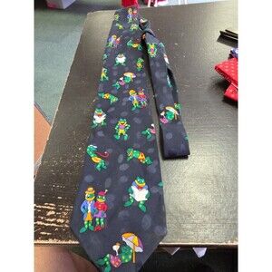 Novelty Rosetti Frog Silk Tie Cute Funny